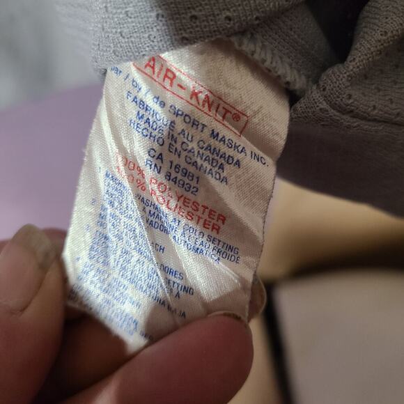 Adult L *STAINED* AVALANCHE Jersey CCM NHL Large Gray LS Center Ice CCM VTG 90s - Picture 13 of 13